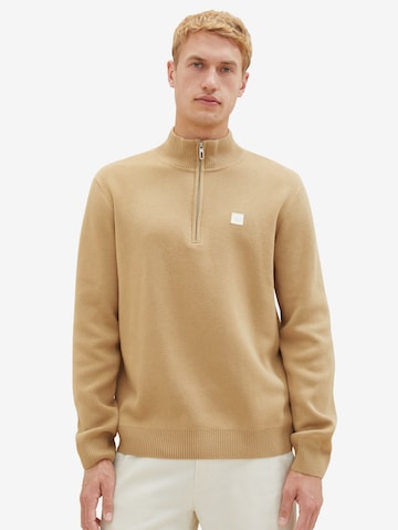 TOM TAILOR Pullover in Beige