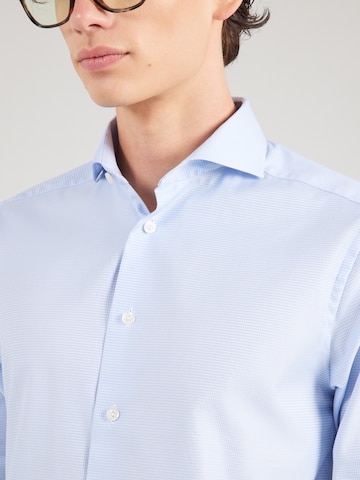 Super Slim Fit Camicia business 'Houndstooth' di ETON in blu
