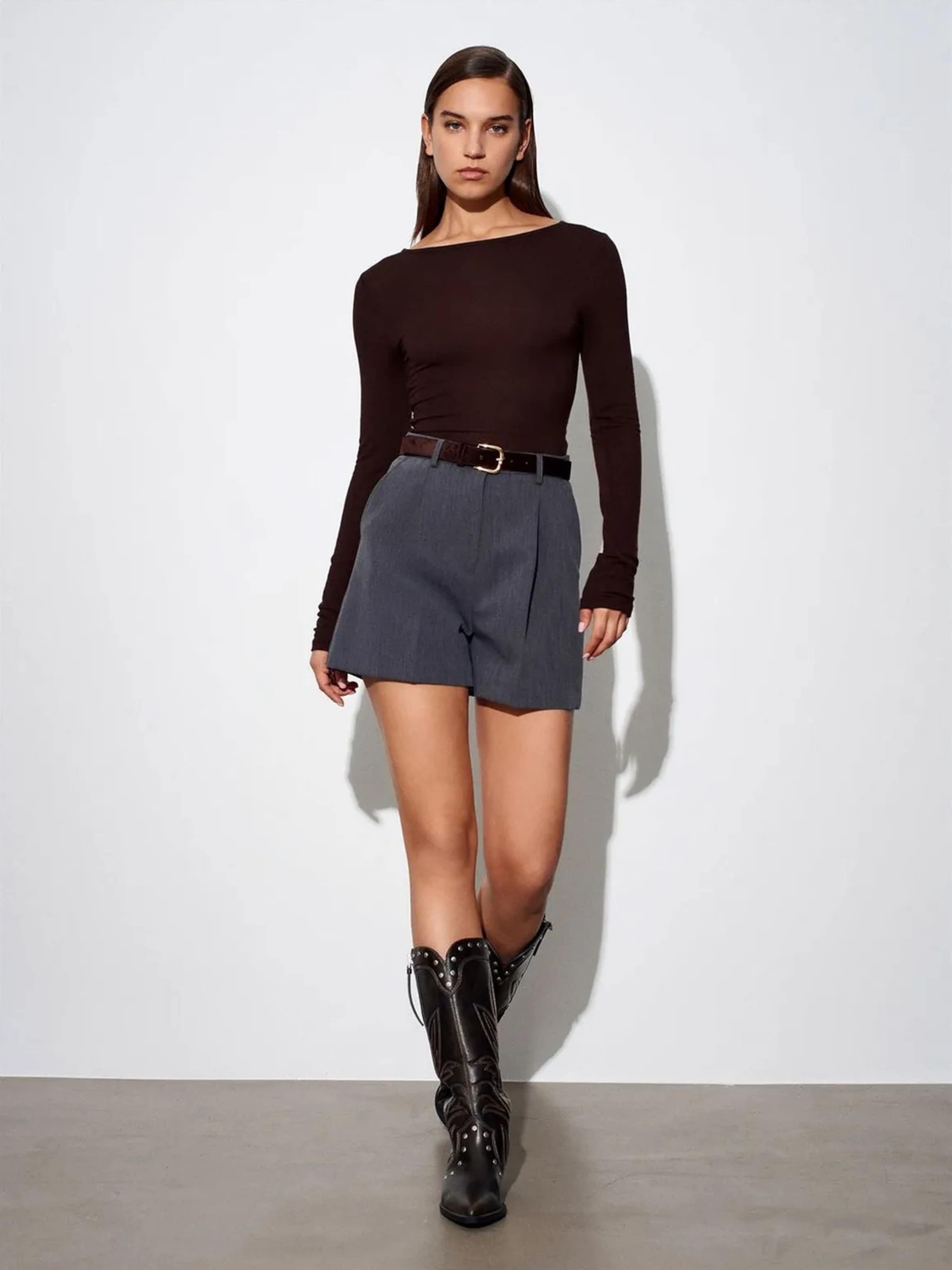 T-shirt Dilvin en marron