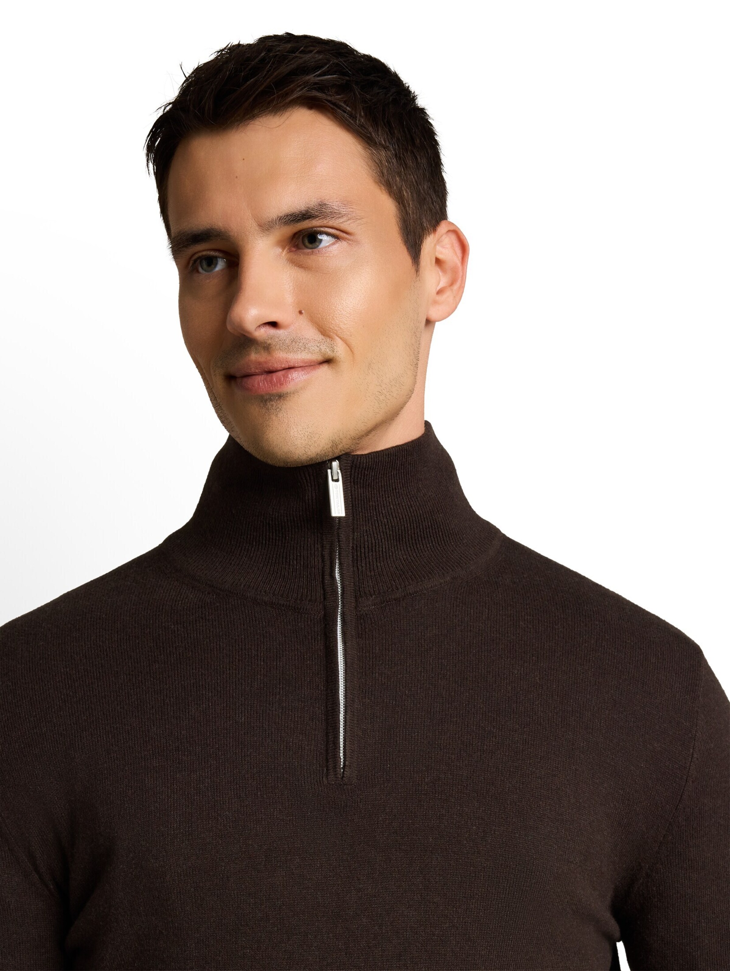 TOM TAILOR Pullover in Braun