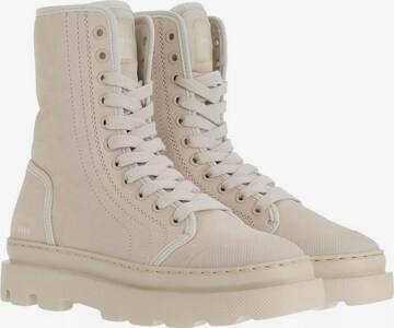 Nubikk Lace-Up Ankle Boots in Beige