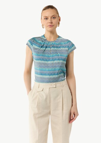 COMMA Bluse (GRS) in Blau: Vorderseite