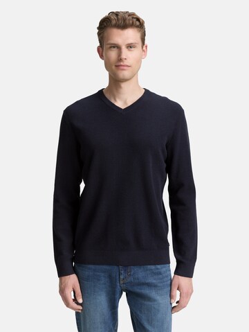 TOM TAILOR Sweater in Blue: front