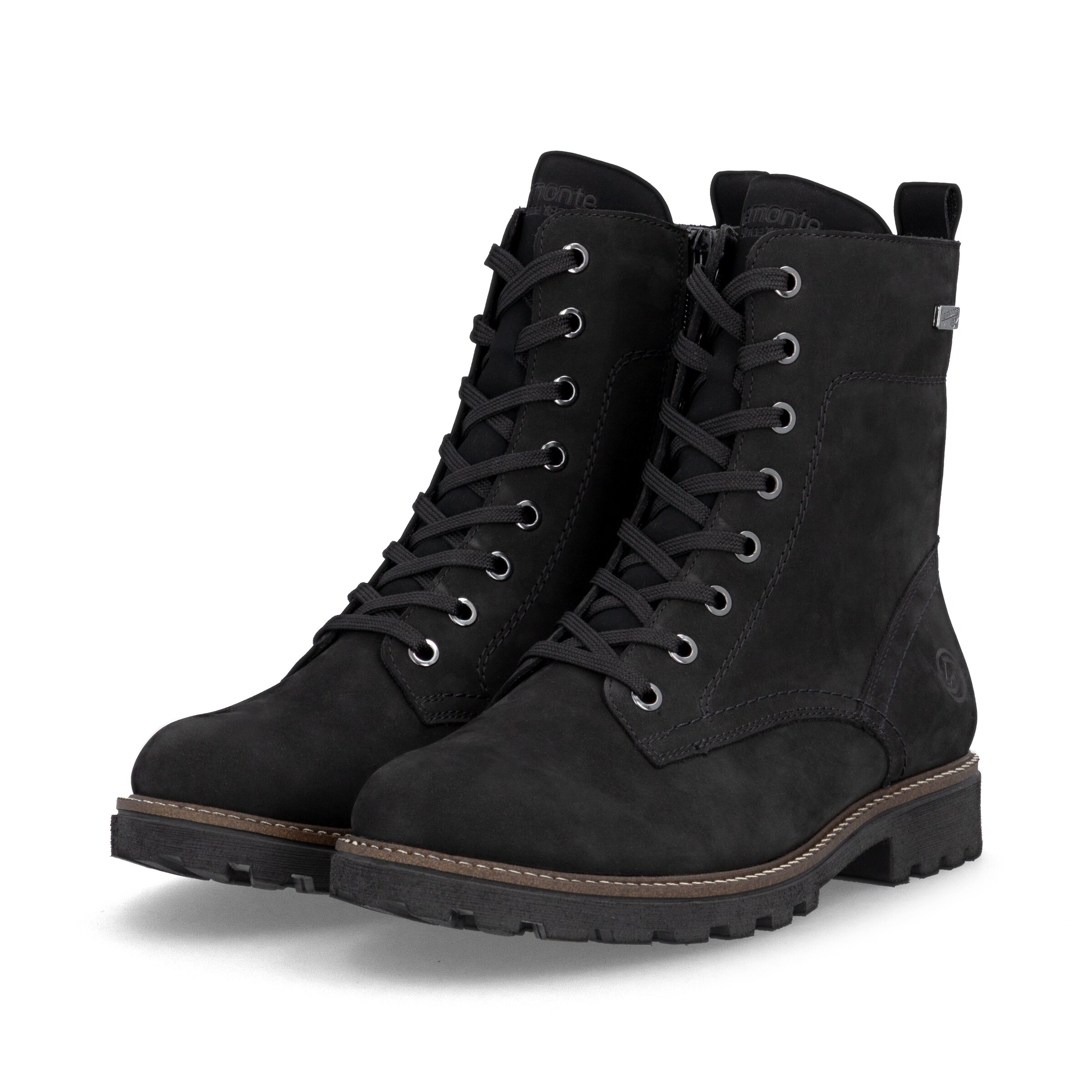 Bottes à lacets ' D8489 ' REMONTE en noir