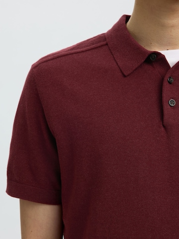 Pull-over 'SLHBerg' SELECTED en rouge