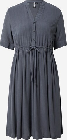 Robe-chemise 'Otena' PIECES en bleu : devant