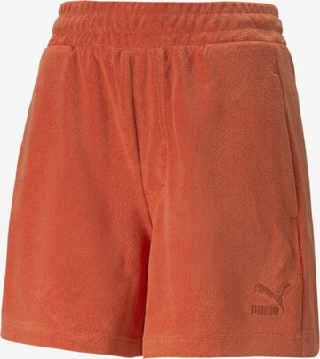 PUMA Workout Pants in Orange: front
