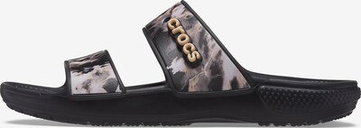 Crocs Badelatschen in beige / schwarz / weiß, Produktansicht