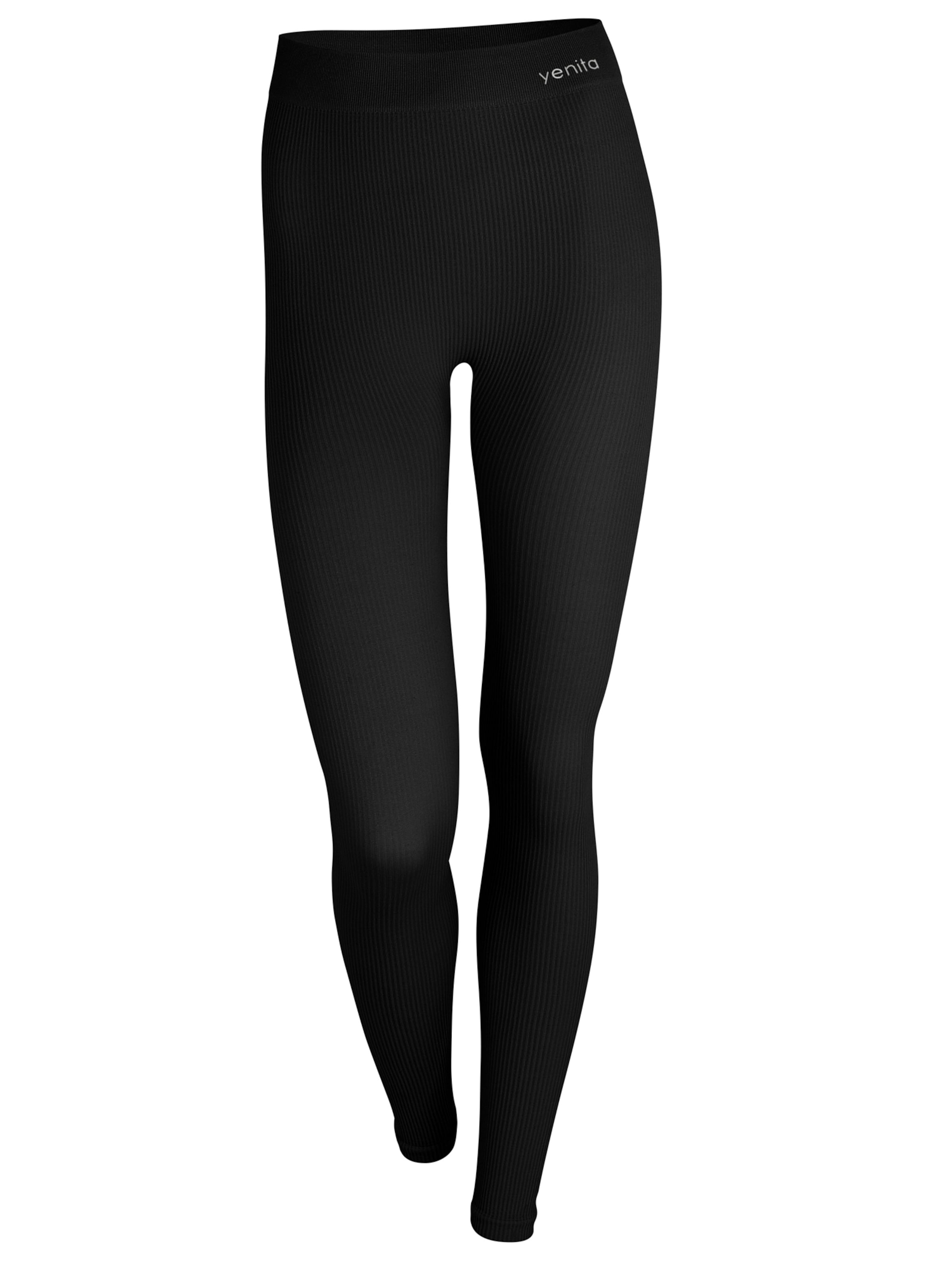 Yenita Skinny Leggings in Schwarz: Vorderseite