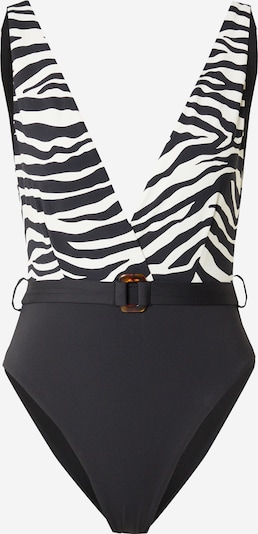 VERO MODA Maillot de bain 'ELENA' en noir / blanc, Vue avec produit