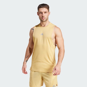 ADIDAS PERFORMANCE - Camiseta funcional 'Designed for Training' en amarillo: frente