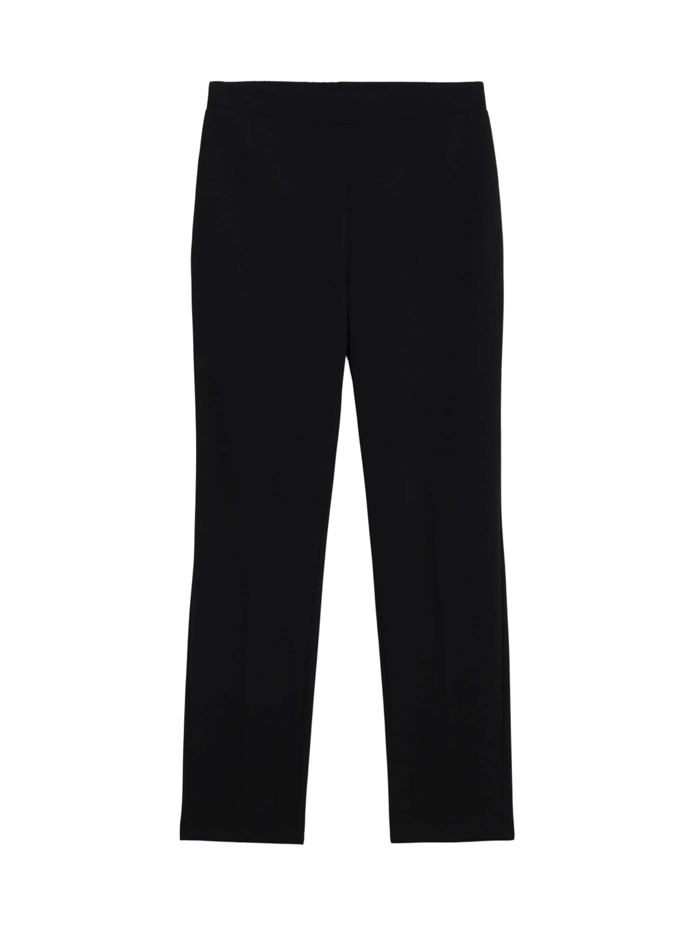 Regular Pantalon oltre en noir : devant