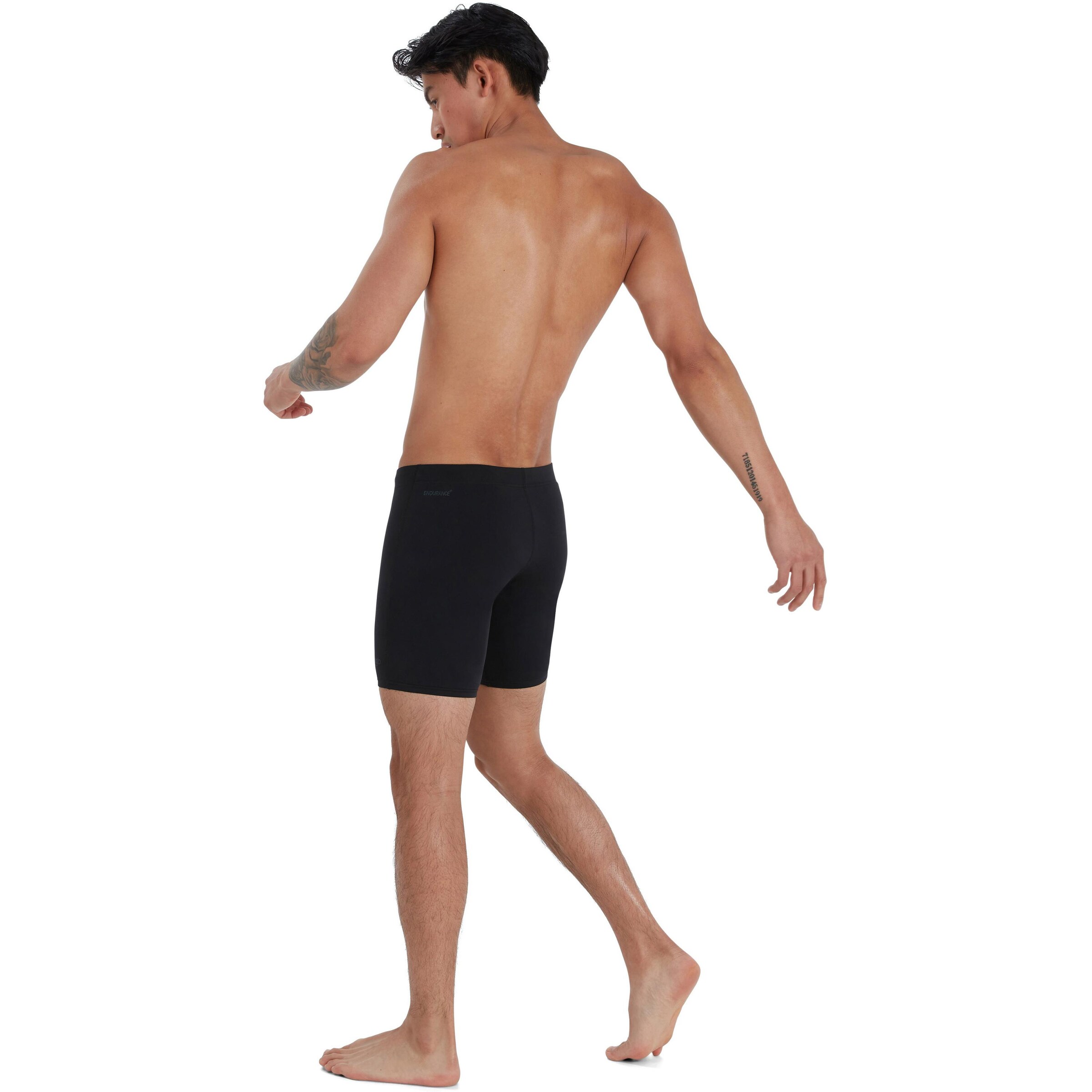 SPEEDO Athletic Swim Trunks in Black