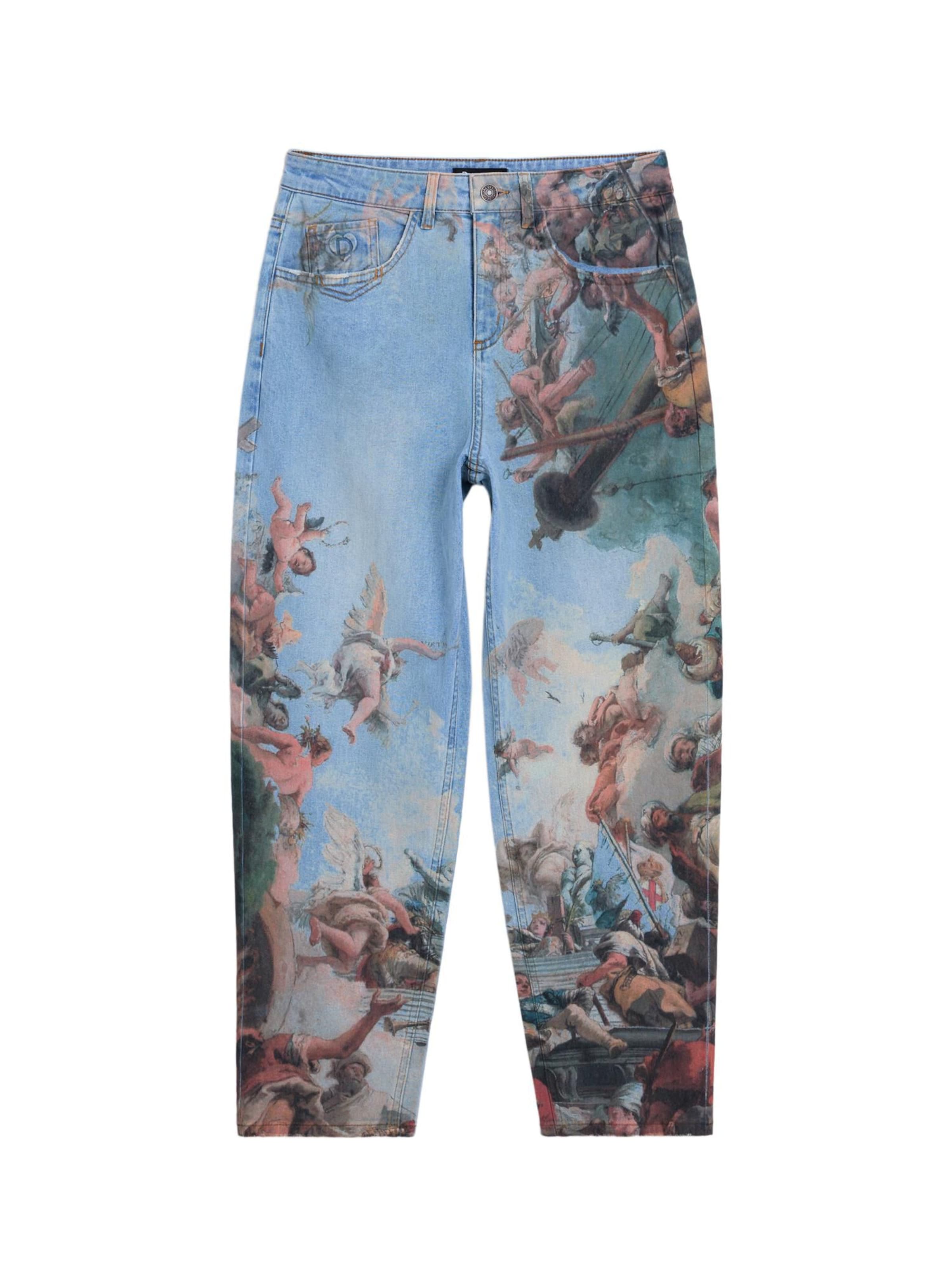 Desigual Alt kitsenev Teksapüksid 'Fresh', värv sinine: eest vaates