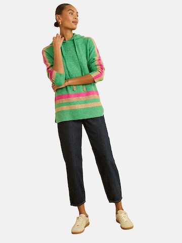 Pull-over love & roses en vert : devant