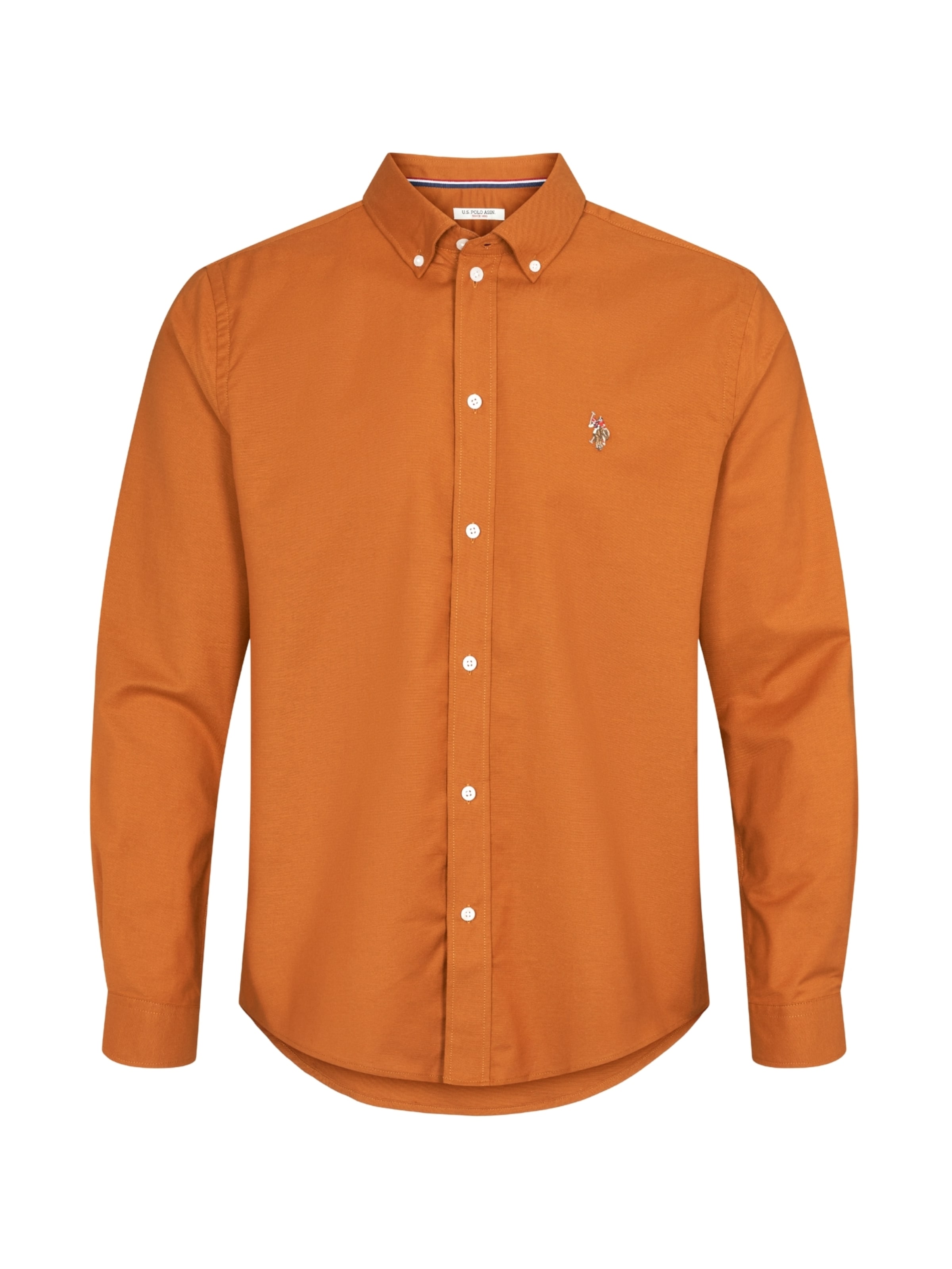 U.S. POLO ASSN. Regular Fit Hemd 'Calvert' in Orange: Vorderseite