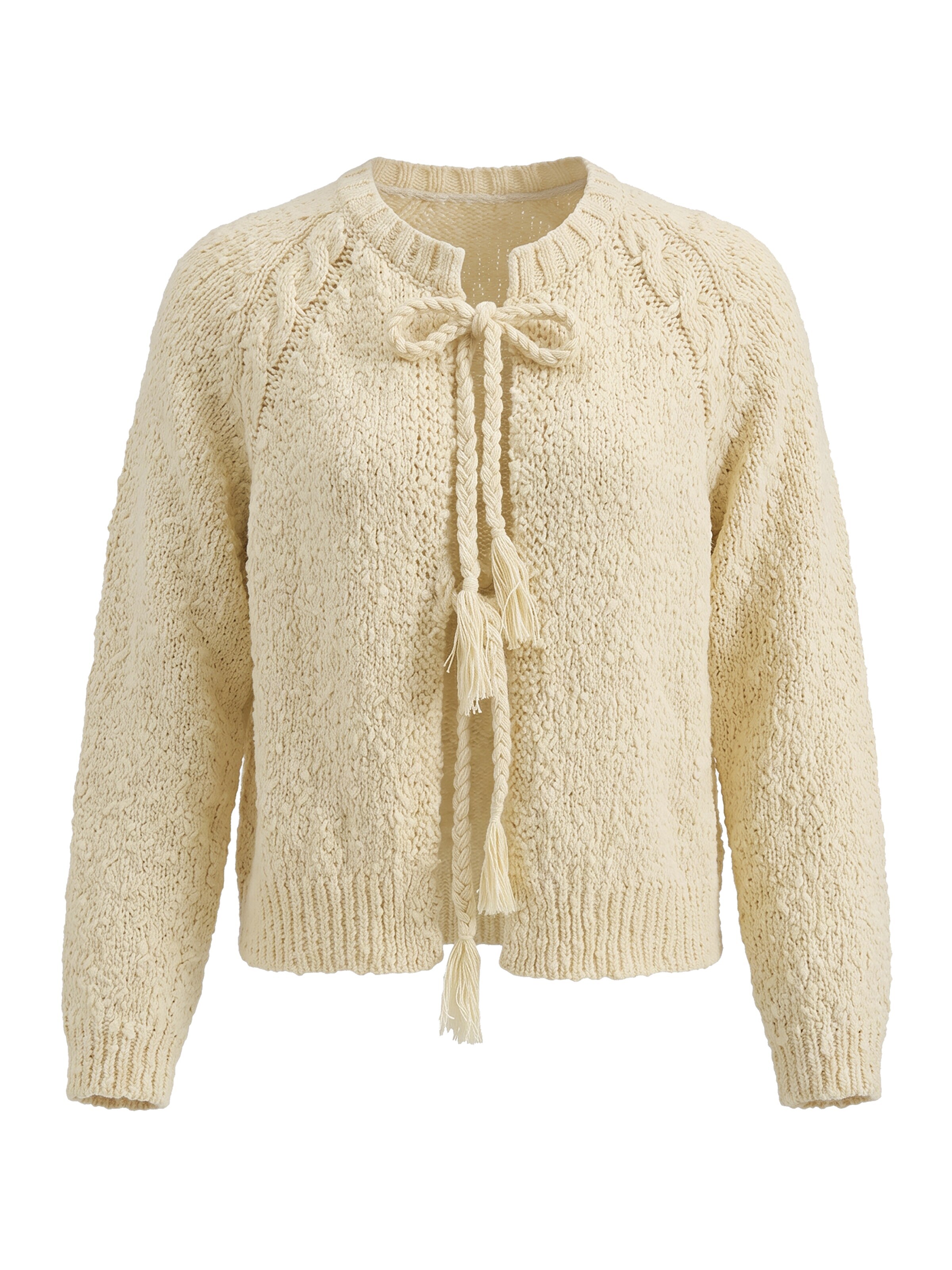 TorWeit Knit Cardigan in Yellow: front