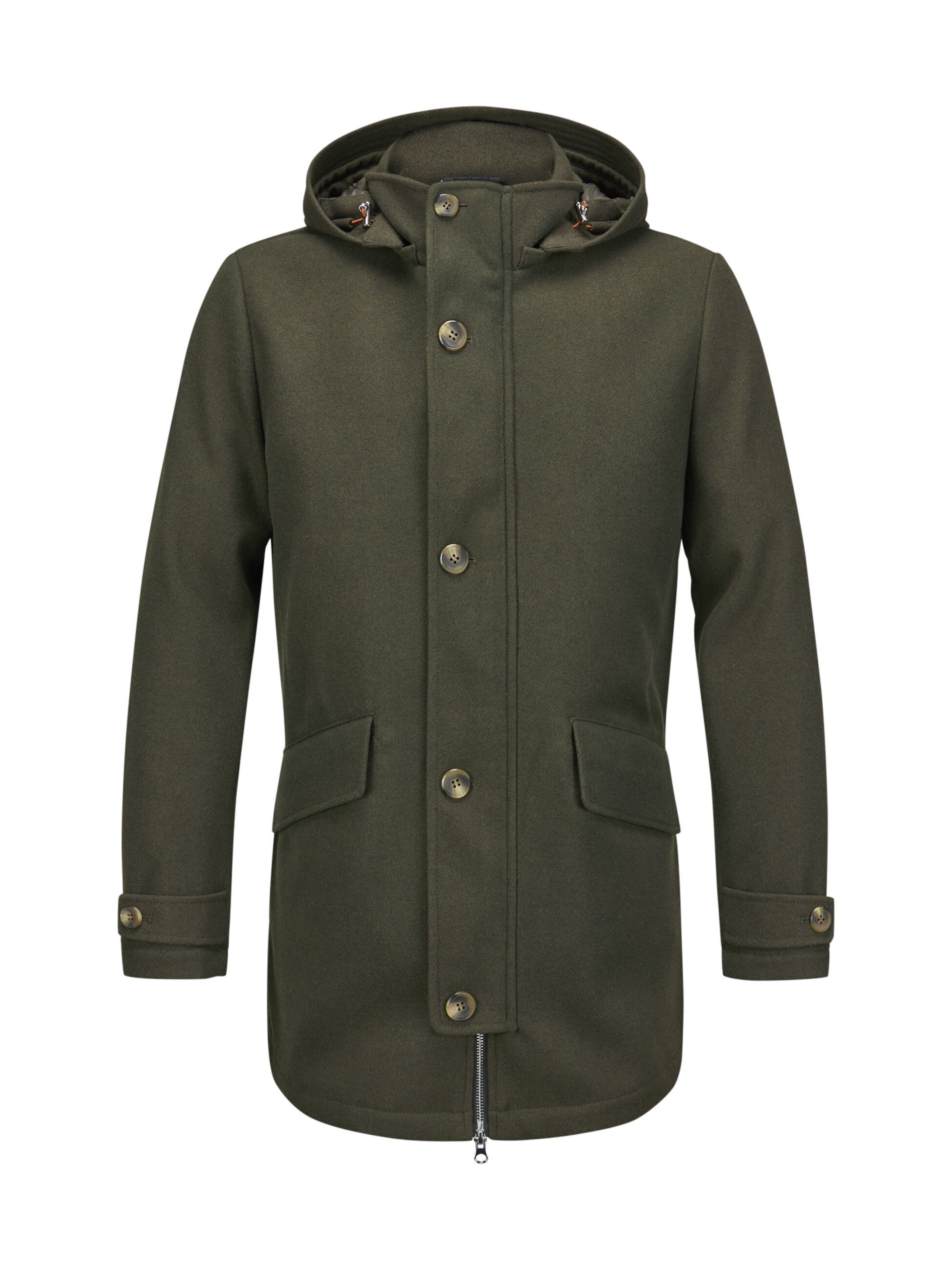Veste d’hiver 'Ashton' MILESTONE en vert : devant