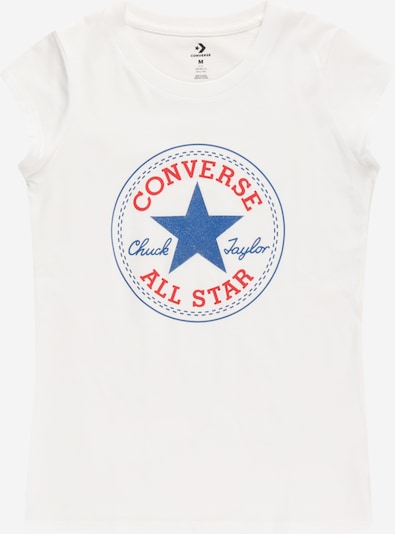 CONVERSE T-Shirt en bleu / rouge / blanc, Vue avec produit