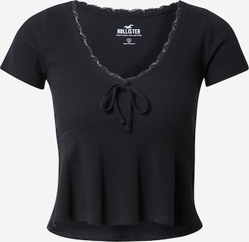 T-shirt HOLLISTER en noir : devant