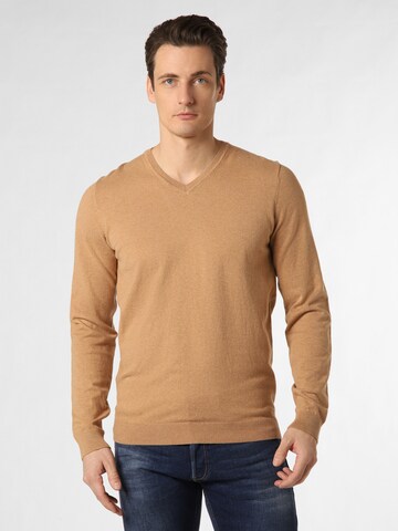 Finshley & Harding Pullover in Braun: Vorderseite