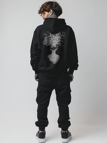 JustDepressed Clothing Sweatshirt 'Overthinking' in Black