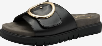 Mule Tamaris en noir : devant