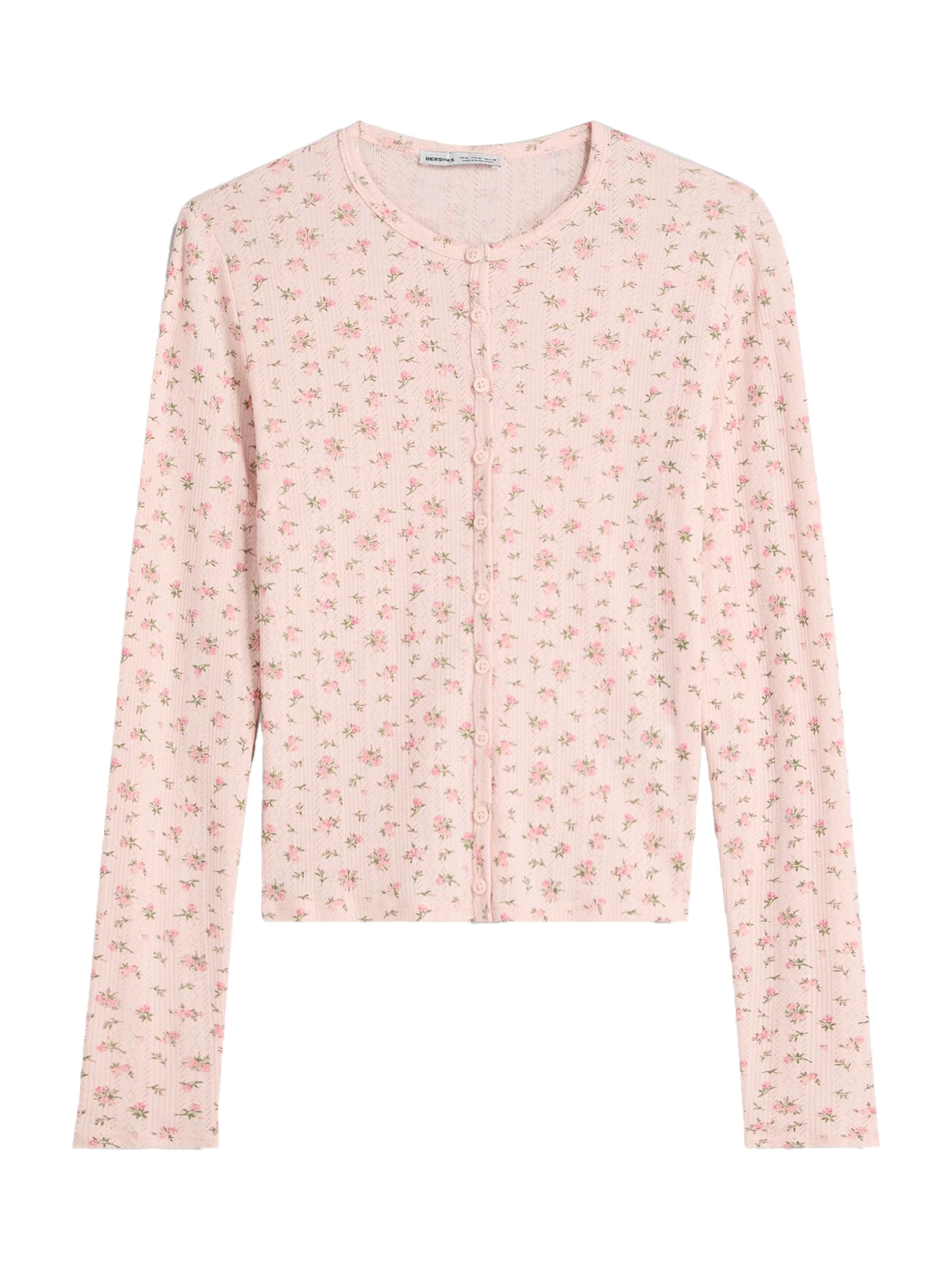 Bershka Kardigan – pink: přední strana