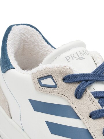 PR1MO Sneaker low 'Bianco Brillante' i blå