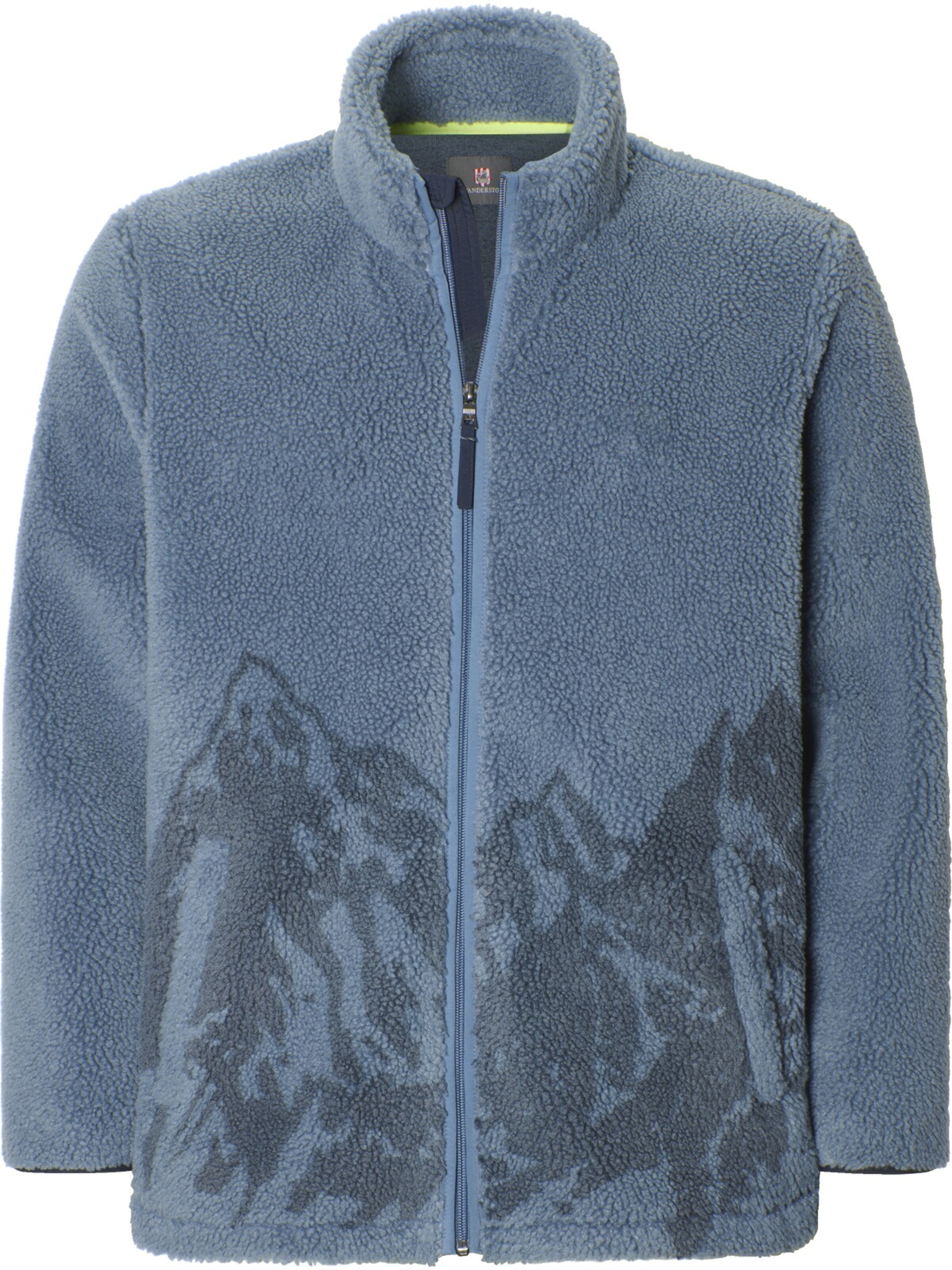 Jan Vanderstorm Fleece Jacket 'Lokert' in Blue: front