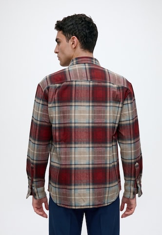 Regular fit Camicia di Abercrombie & Fitch in rosso: dietro