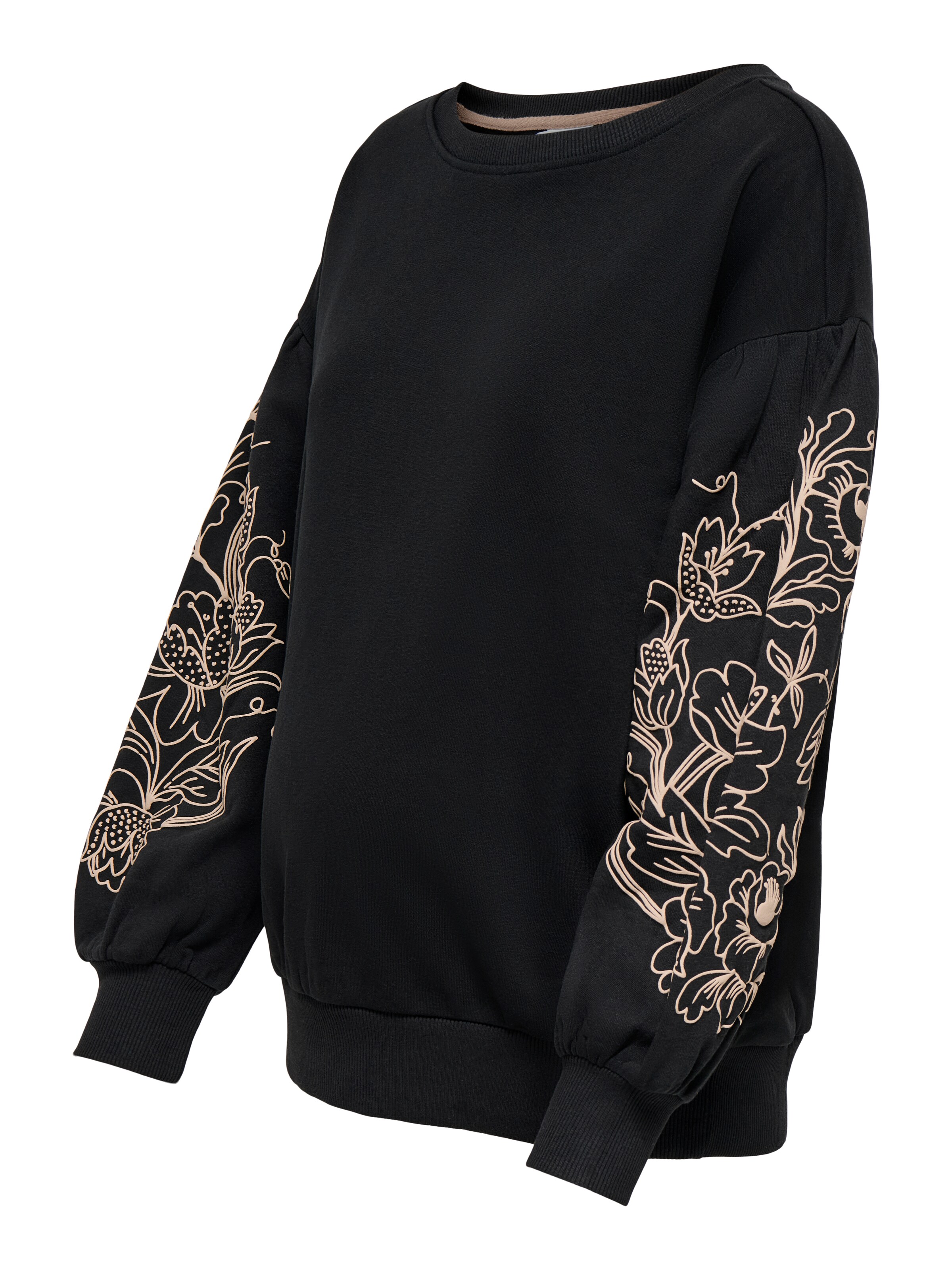 Only Maternity Sweatshirt 'OLMDEBORAH' in S in Beige / Black, Item view