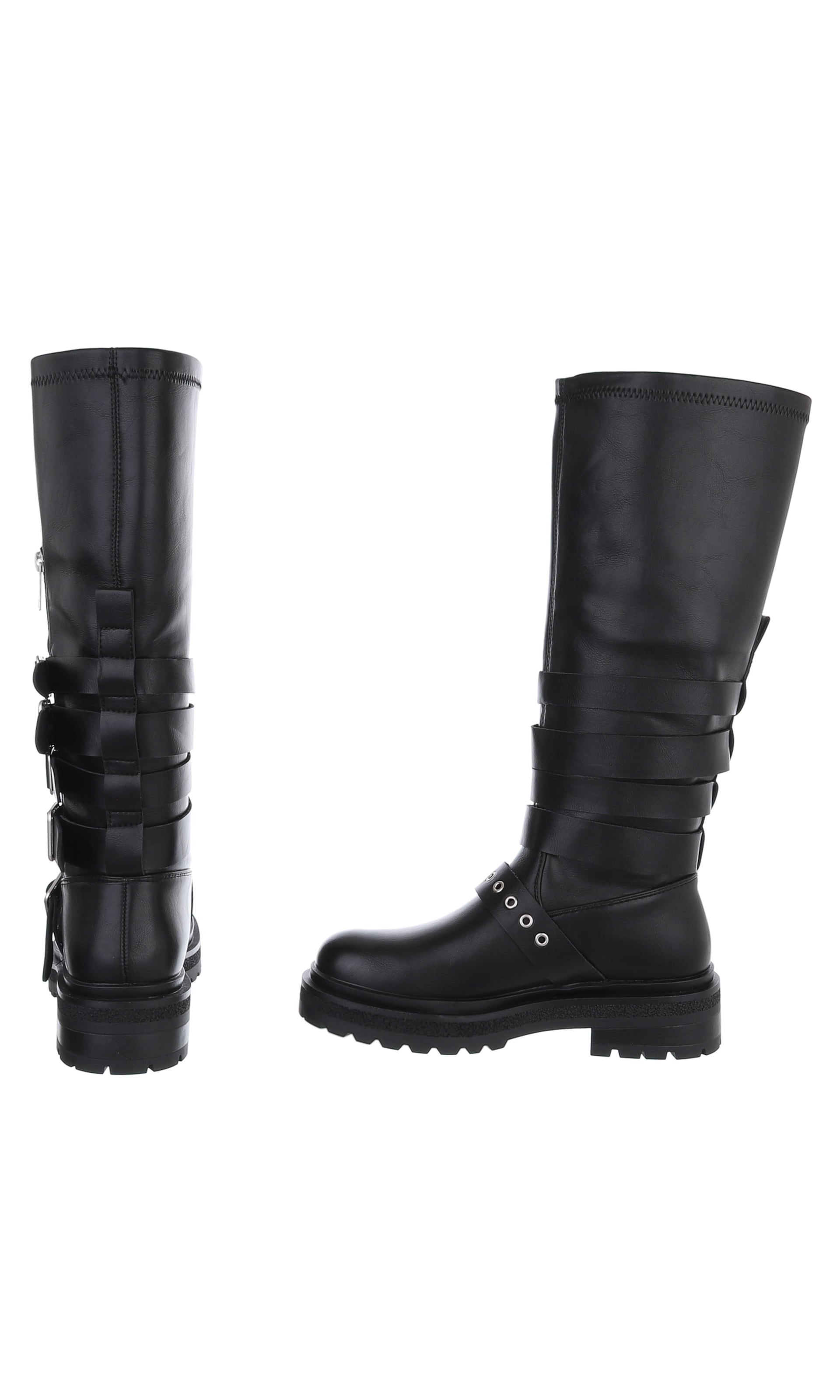 Ital-Design Stiefel in Schwarz