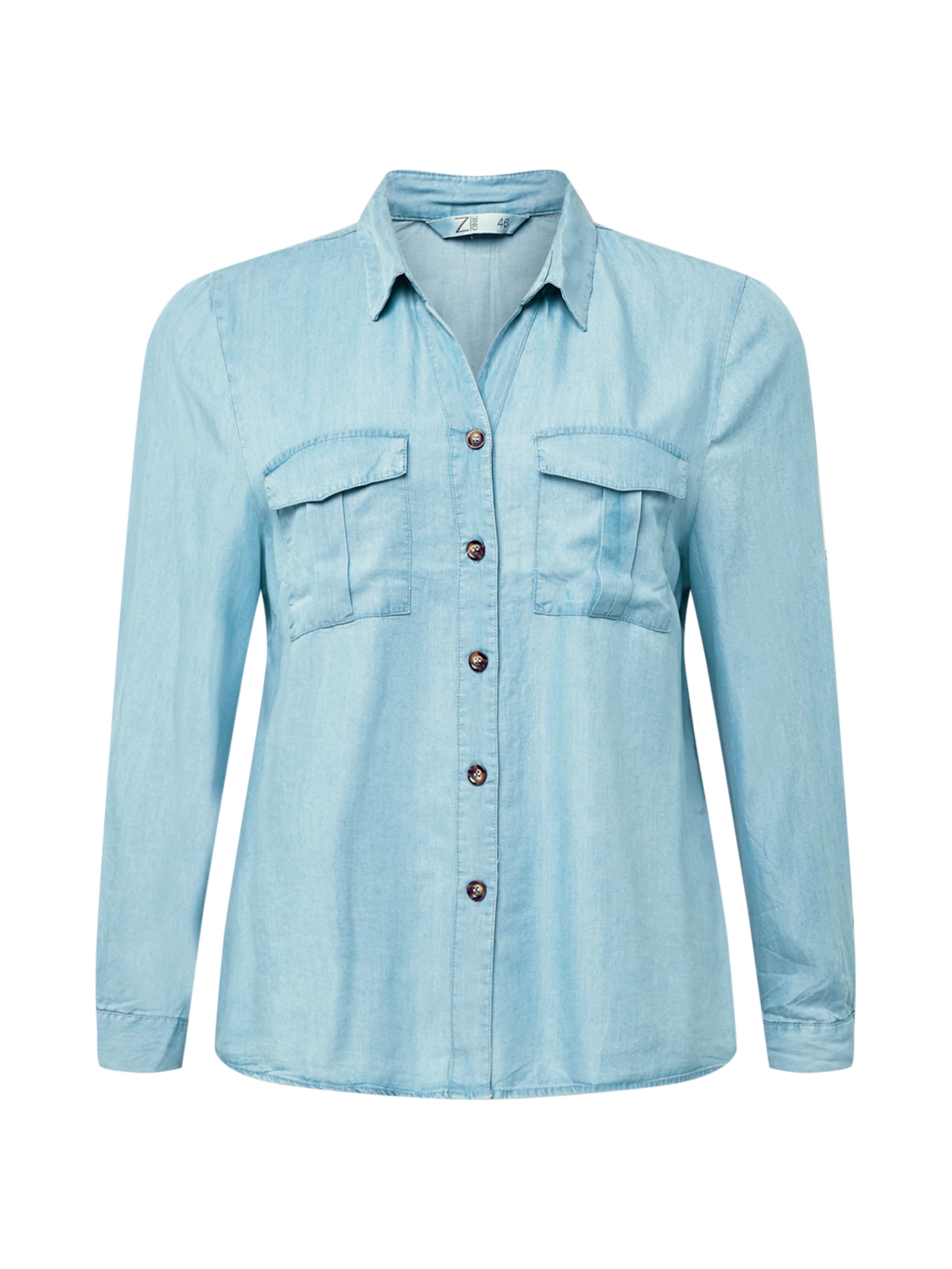 AIYvV Abbigliamento Z-One Camicia da donna Lila in Blu Chiaro 