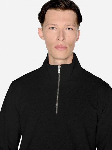 SANVT Sweatshirt 'The Half Zip Sweater'‌‌‌‌‌‌‌ in Schwarz