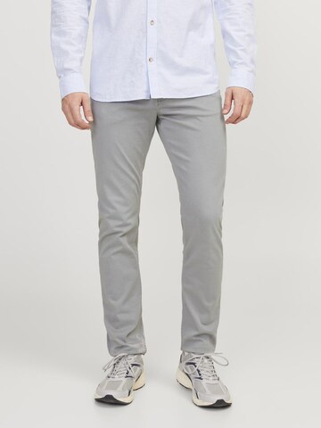 Coupe slim Jean 'Glen Blaine' JACK & JONES en gris : devant