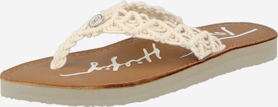TOMMY HILFIGER T-bar sandals in Cappuccino / natural white, Item view