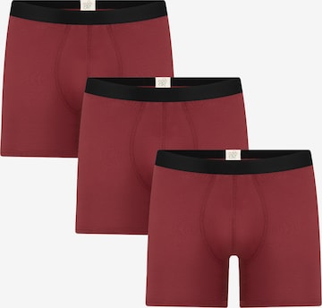 Albero Natur Long Johns 'Long underpants 'Bio-Baumwoll-Herren Long Trunks - 3er Pack'' in Red: front