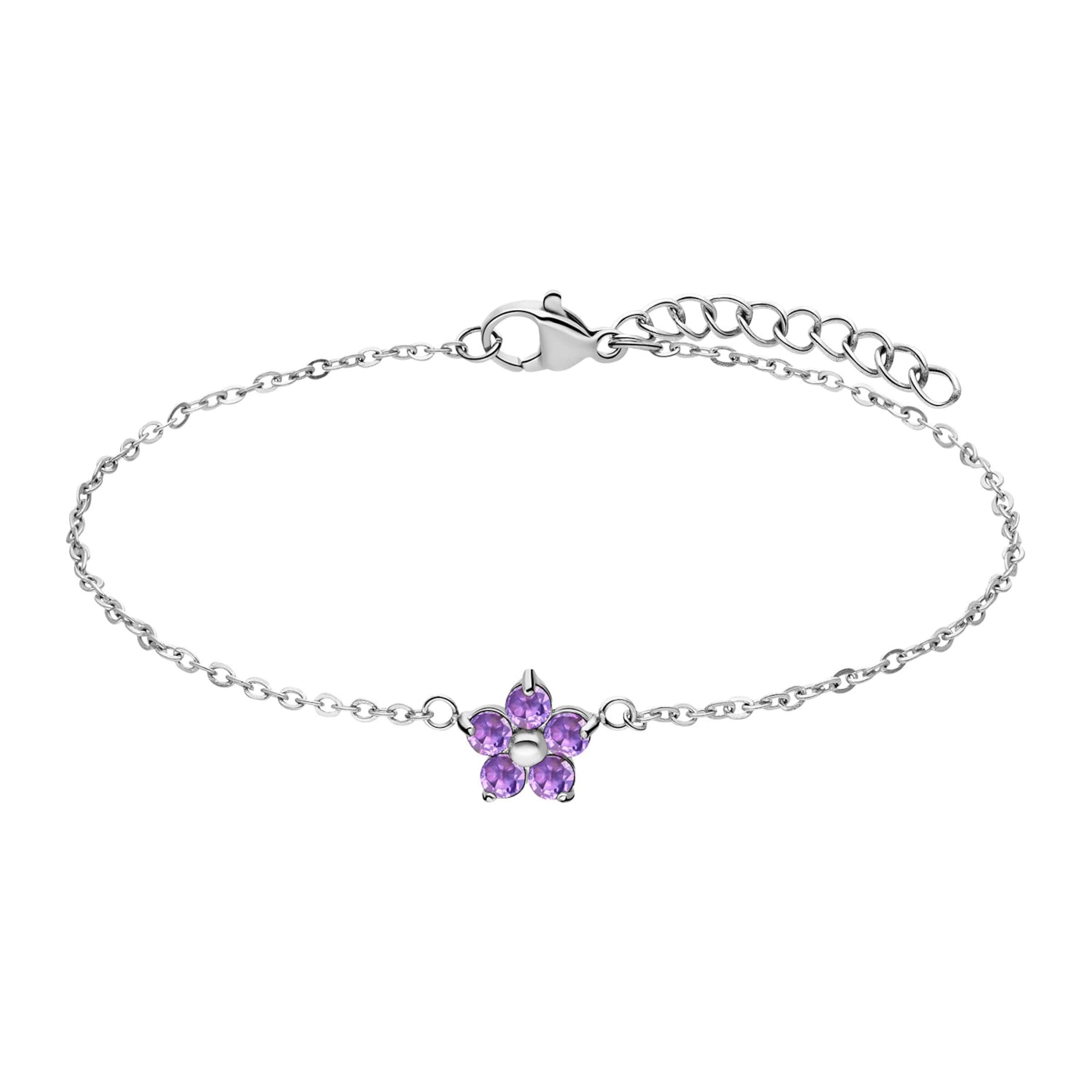 Lucardi Armband 'Chic ' in Silber: Vorderseite