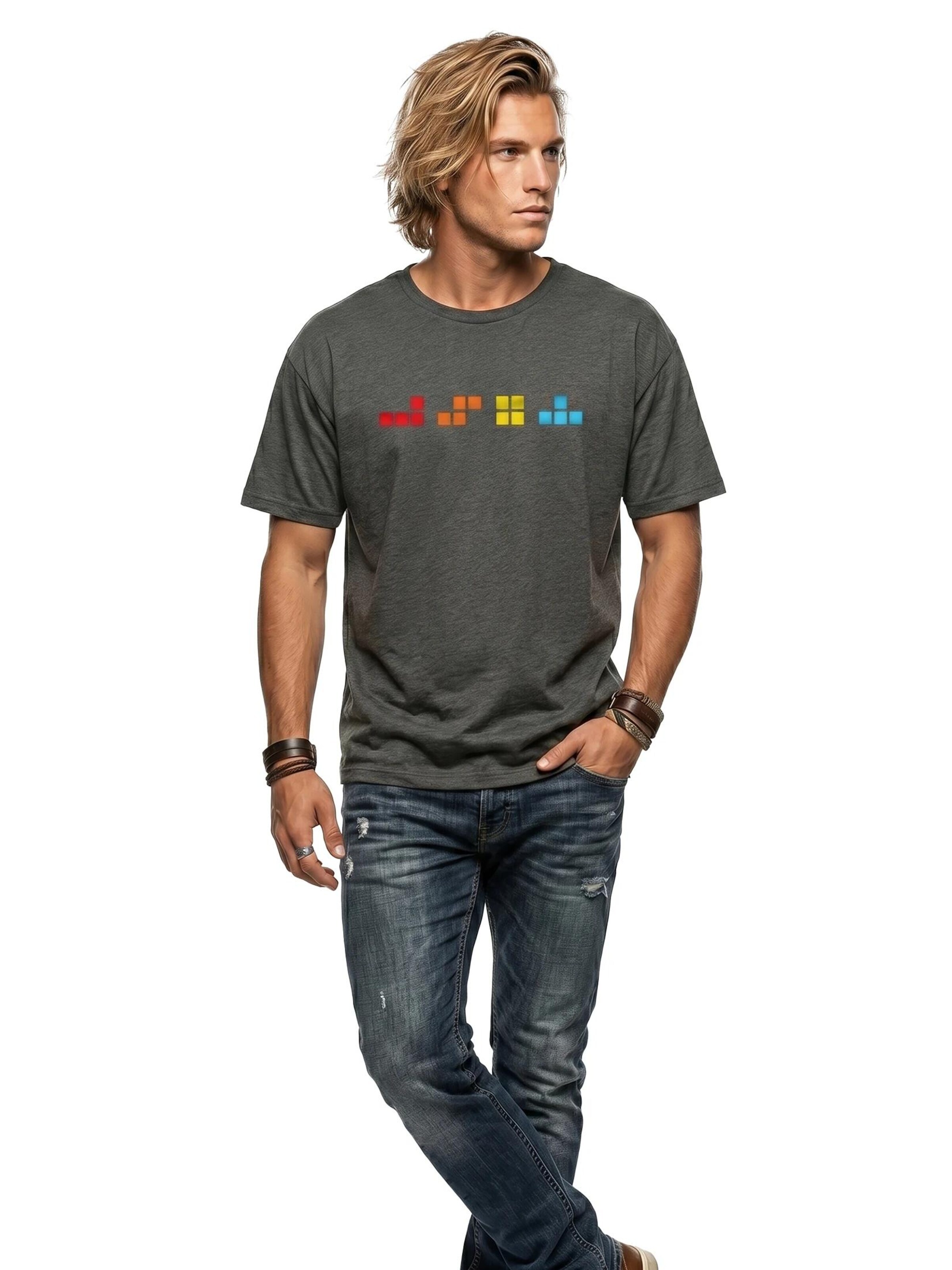MAKAYA Shirt 'T-Elements' in Grey