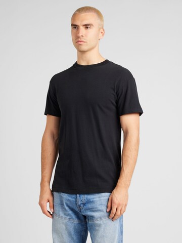 Abercrombie & Fitch Тениска 'ESSENTIAL' в черно: отпред