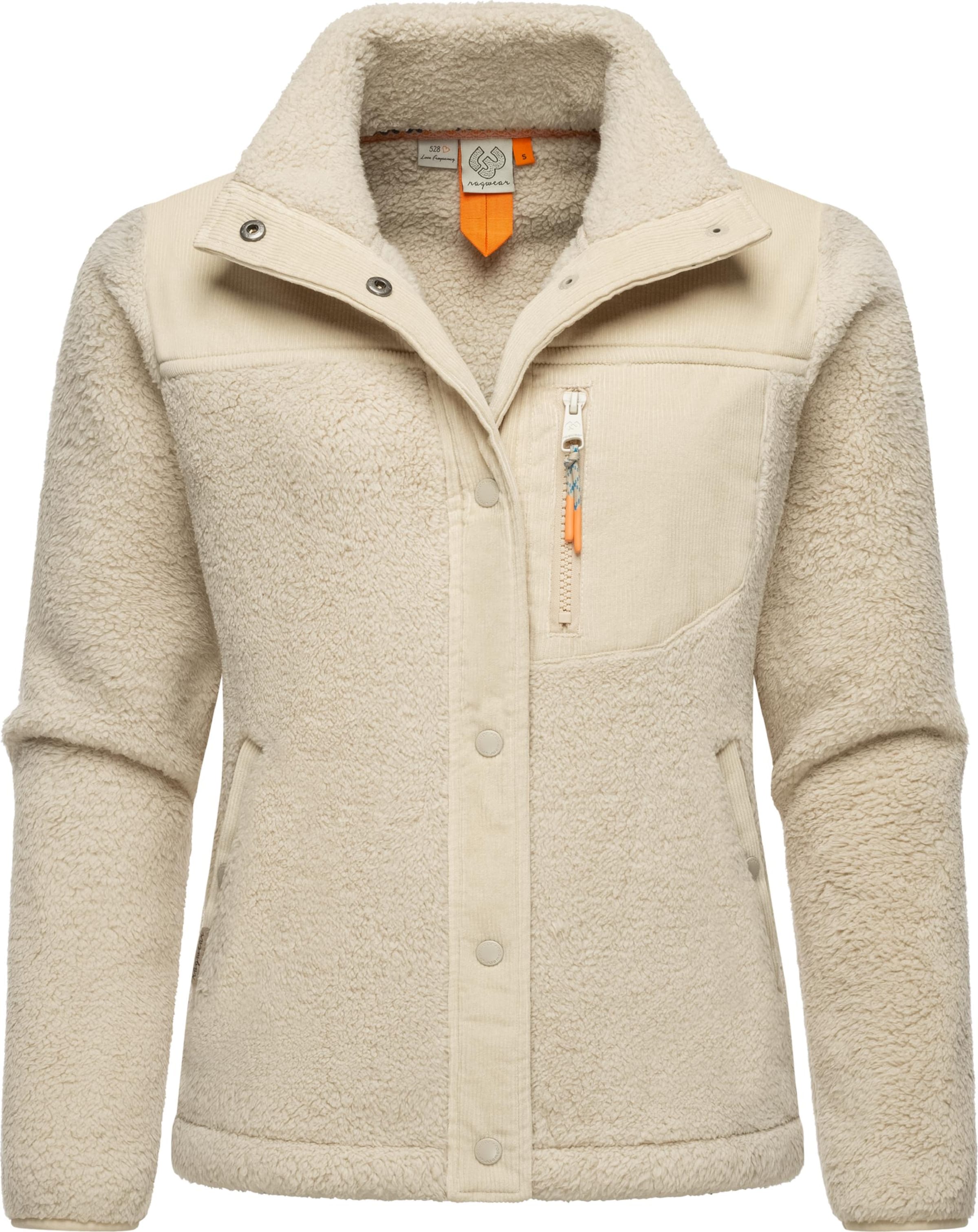 Ragwear Fleece jacket 'Appopis Block' in Beige