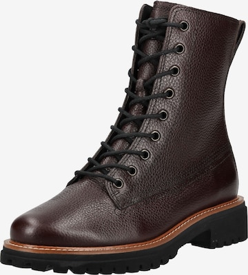 Paul Green Schnürstiefelette in Braun: Vorderseite
