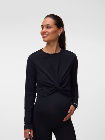 MAMALICIOUS Shirt in Zwart: voorkant