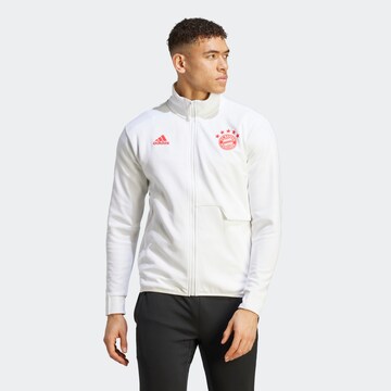 ADIDAS SPORTSWEAR Športová mikina so zipsom - Biela: predná strana