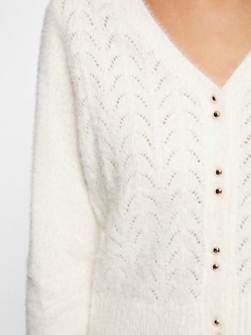 Morgan Πλεκτή ζακέτα σε λευκό