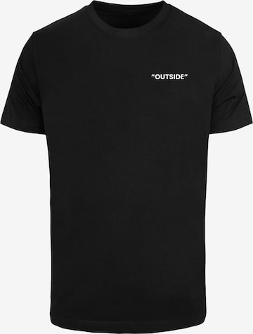 T-Shirt 'Outside' Mister Tee en noir : devant