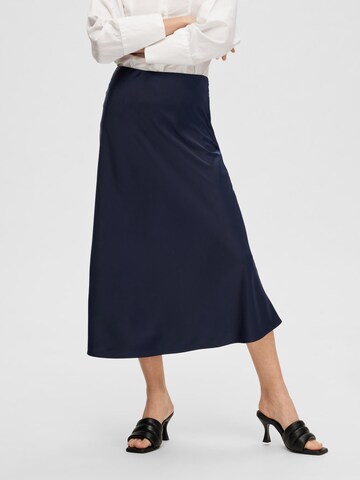 SELECTED FEMME Rok 'LENA' in Blauw: voorkant