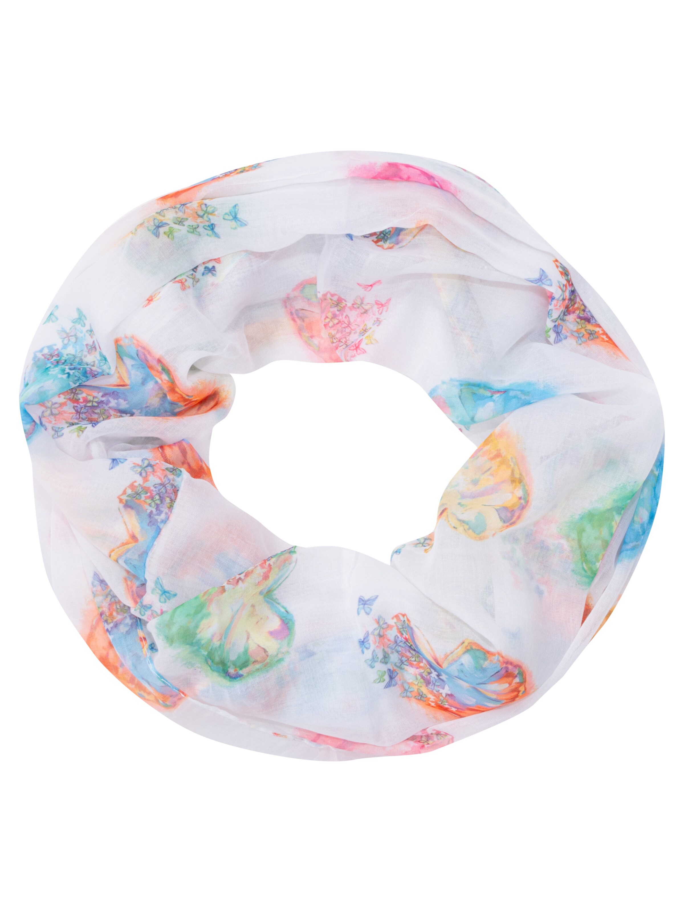 Seasons of April Tunnelsjaal 'Amira' in Wit: voorkant