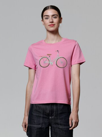 T-shirt Watapparel en rose : devant